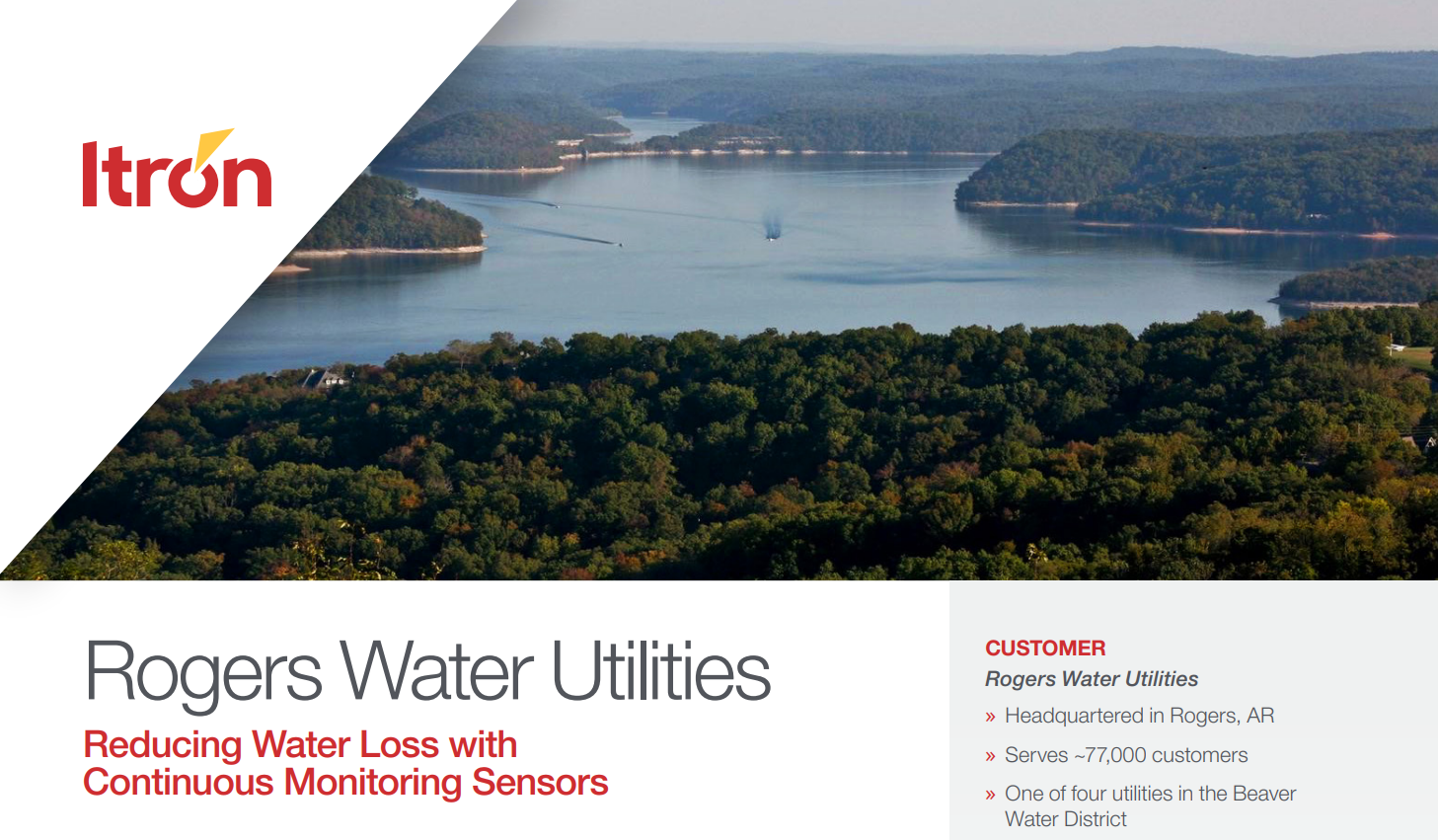 Case Study - RWU - Reducing Water Loss with continuous monitoring sensors